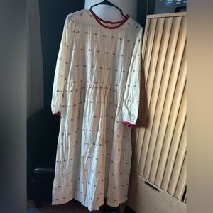 OLIVE Embroidered Red Dress